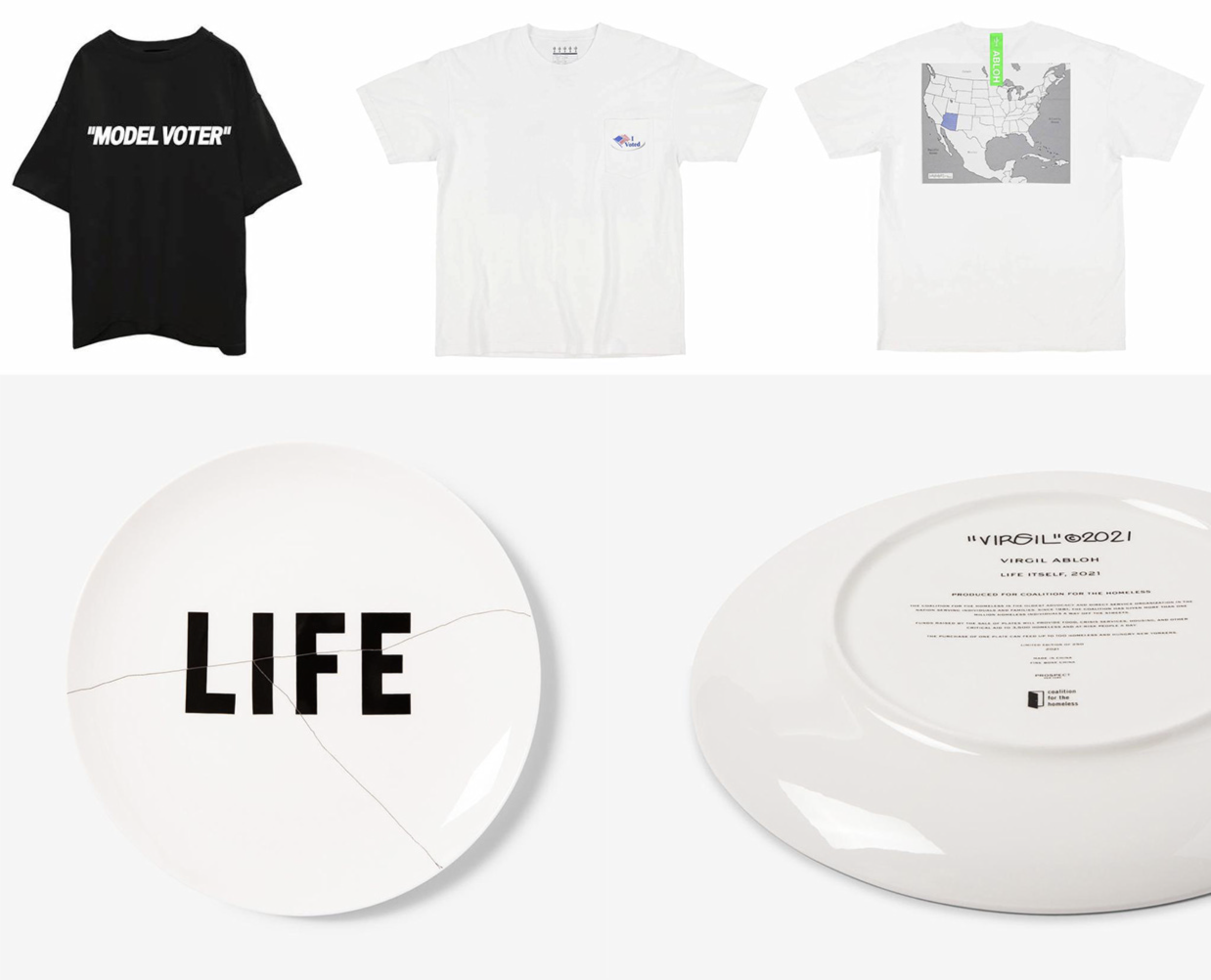 Fashion Our Future 2020 shirts. Credit: Fashion Our Future 2020, 17. “Life Itself.” Credit: Artist Plate Project